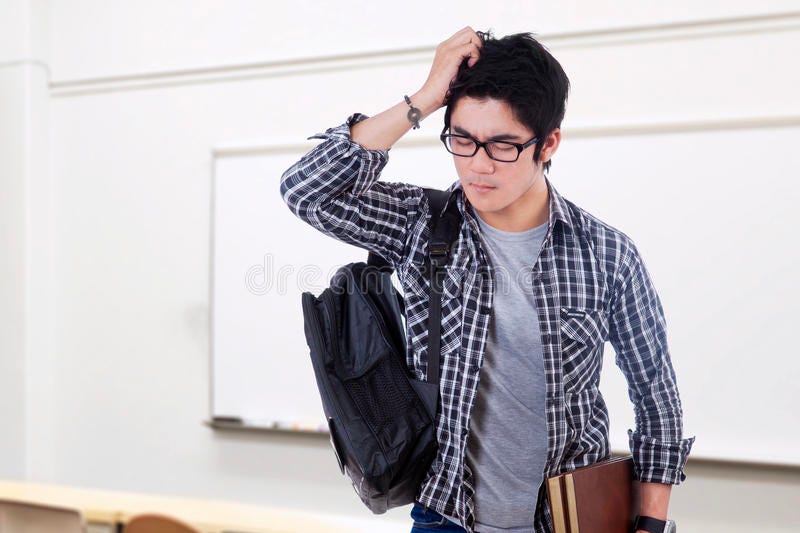 confused student