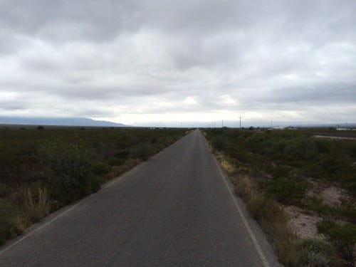 the road to the peyote fields