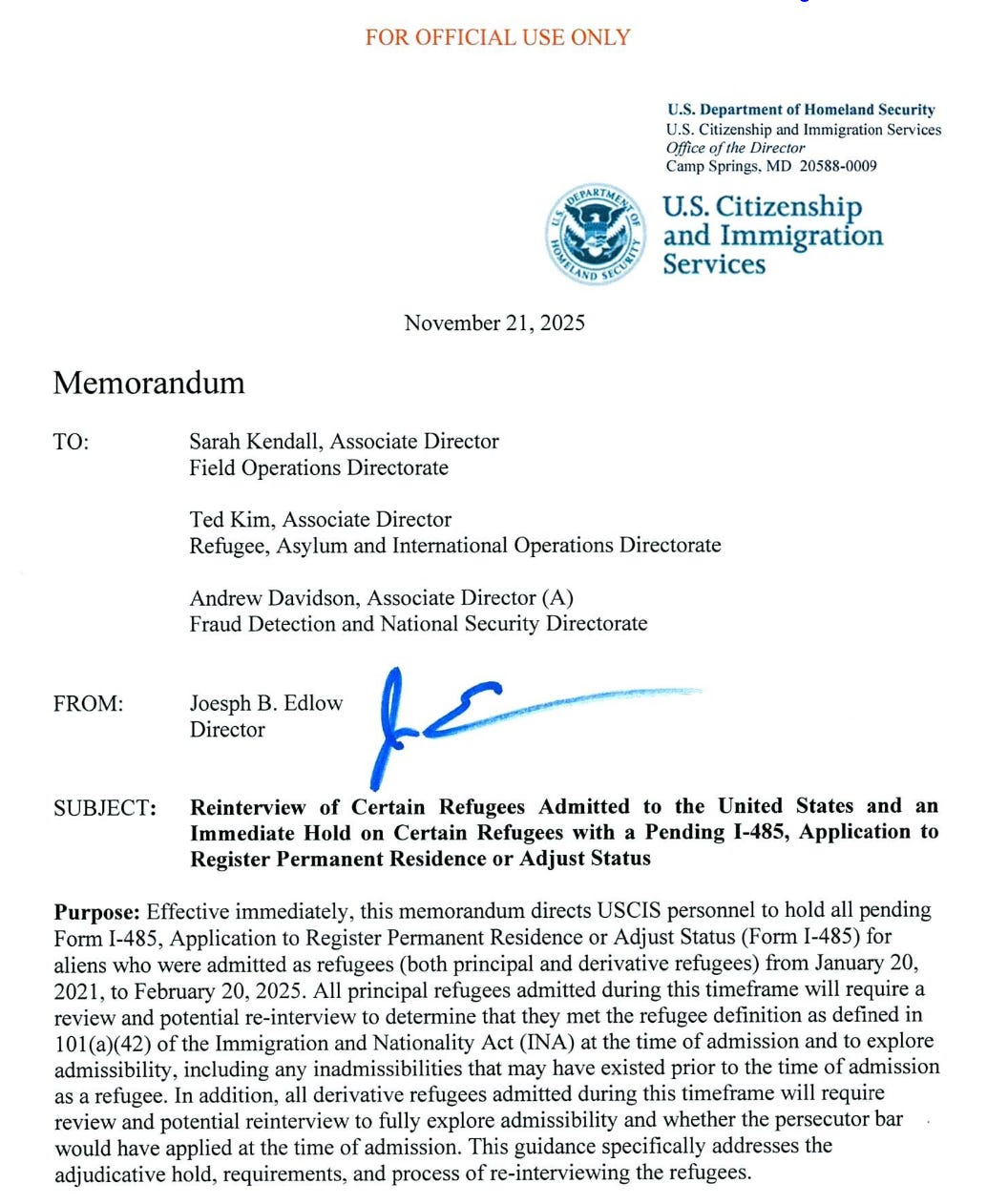 Exclusive: DHS based its newest refugee attack on a Trump