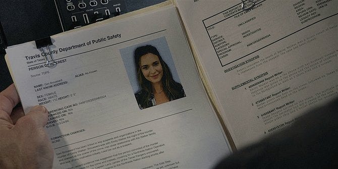 Walker police report about undercover cop Geri. Walker police report about undercover cop Geri.