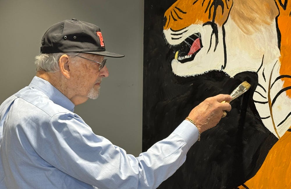 Palmetto High School Alum Restores Beloved Tiger Mural More Than 60 Years Later
