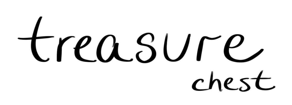 handwritten text: treasure chest