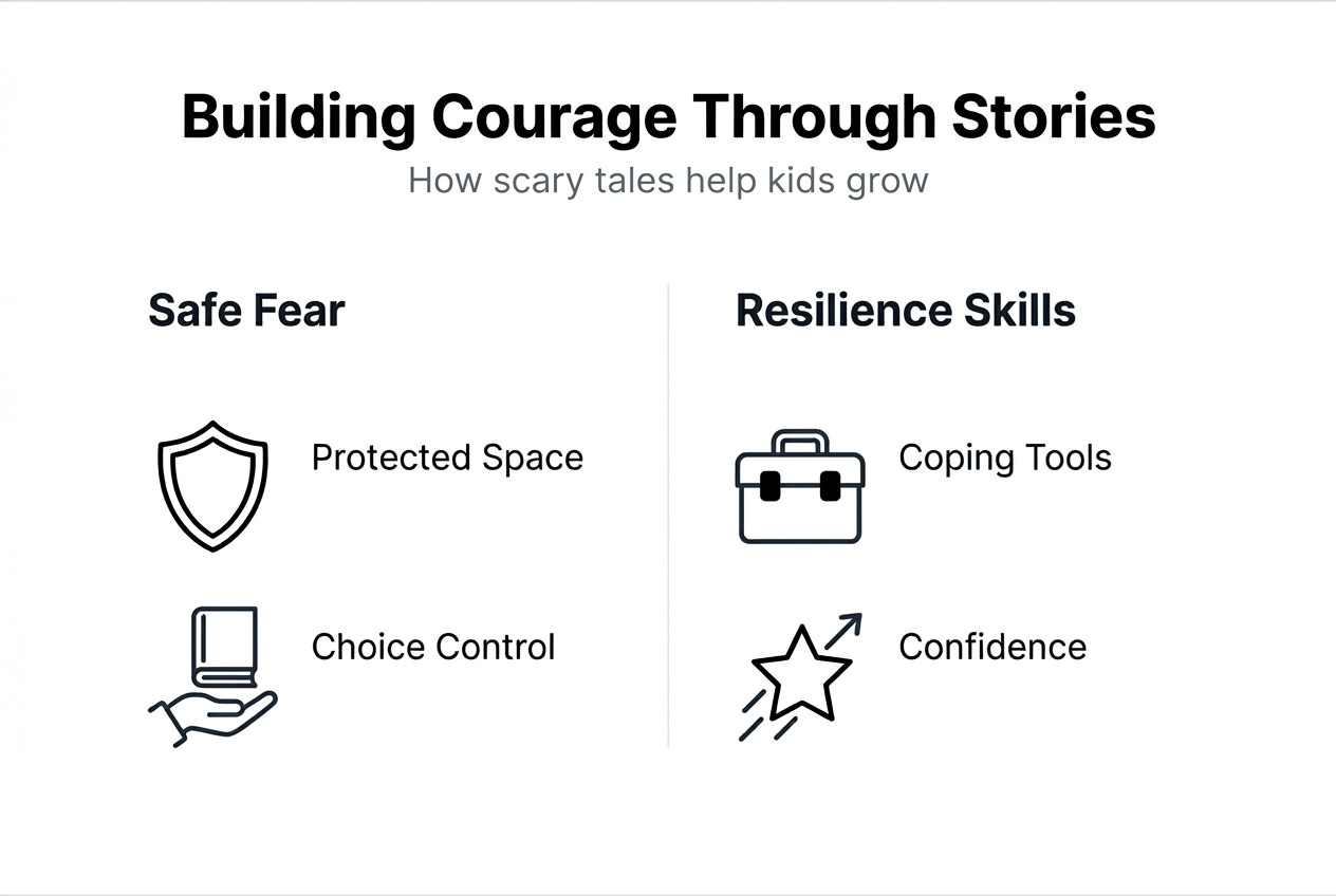 Infographic on courage and scary stories Infographic on courage and scary stories