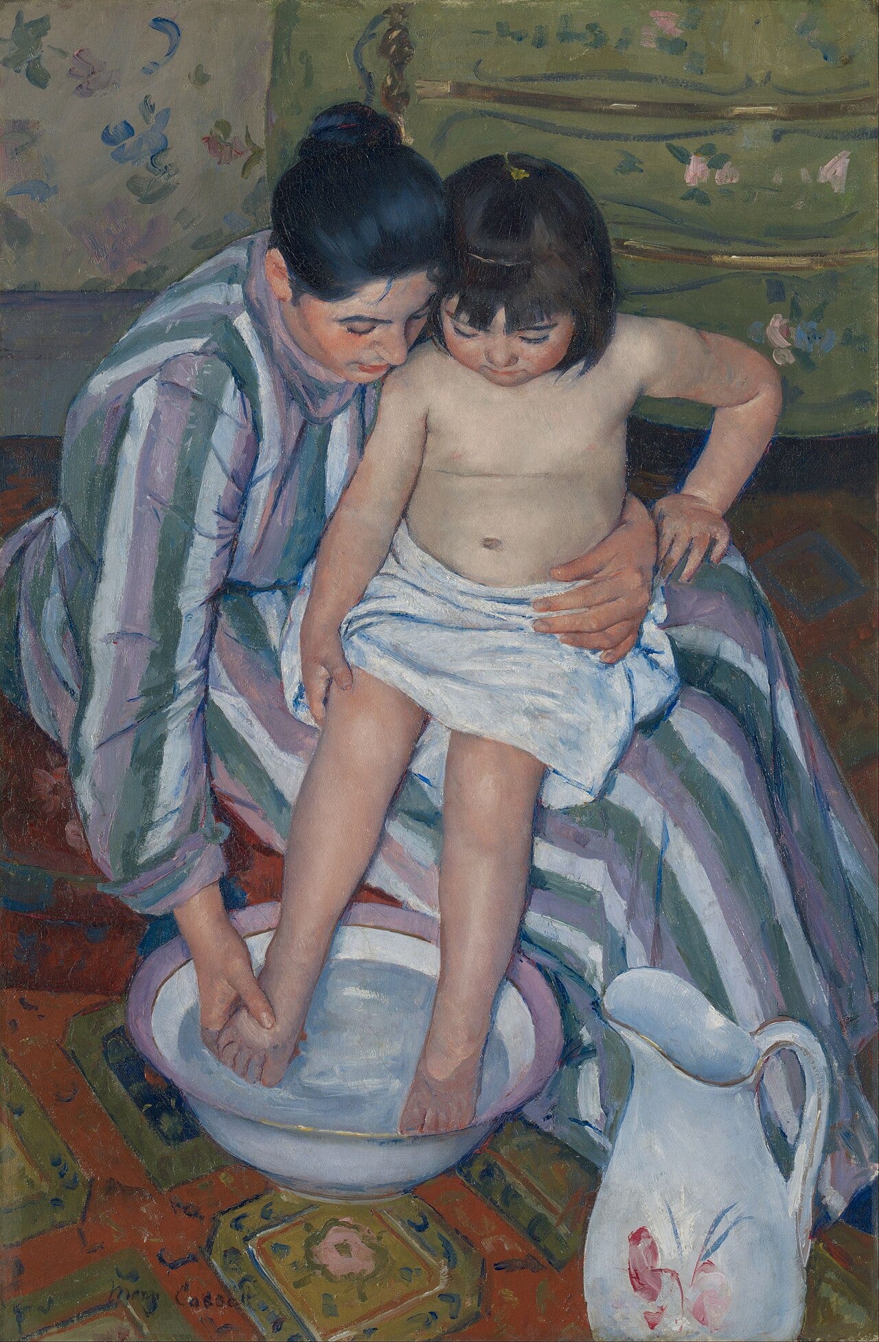 Mary Cassatt, The Child's Bath, 1893 Mary Cassatt, The Child's Bath, 1893