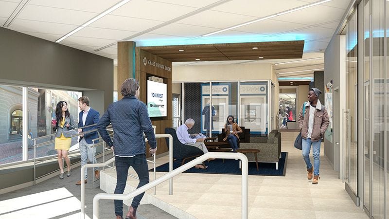Chase retail branch storefront