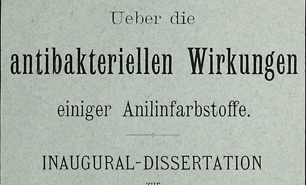 Über die antibakteriellen Wirkungen einiger Anilinfarbstoffe