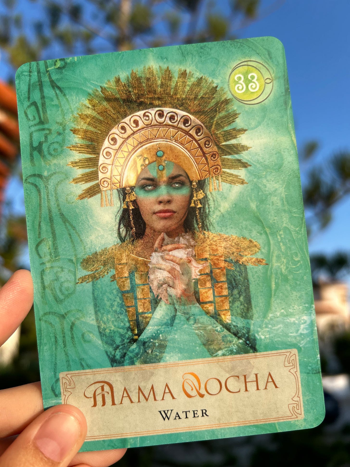 33 Mama Cocha Water Goddess Power Oracle Card