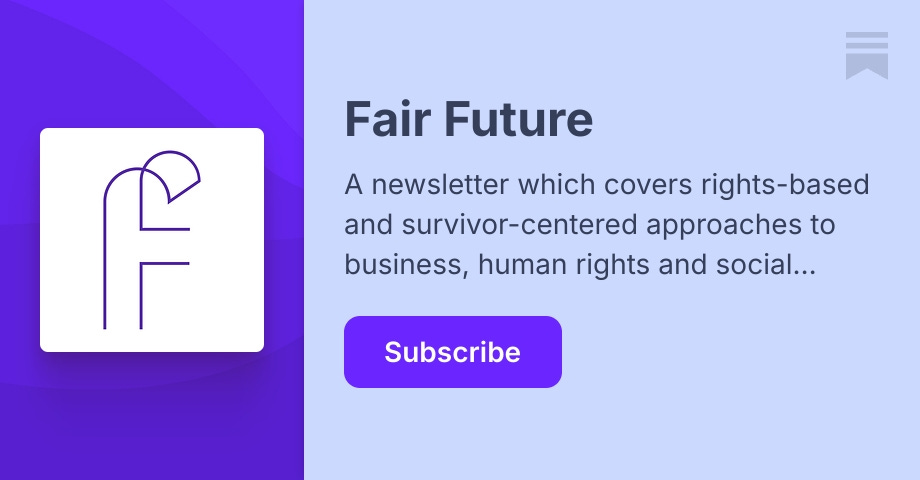 Forced Labour in Asia Pacific - by Fair Future SG