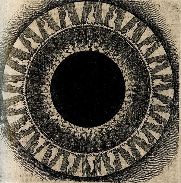 I *think* this depicts light being created. 