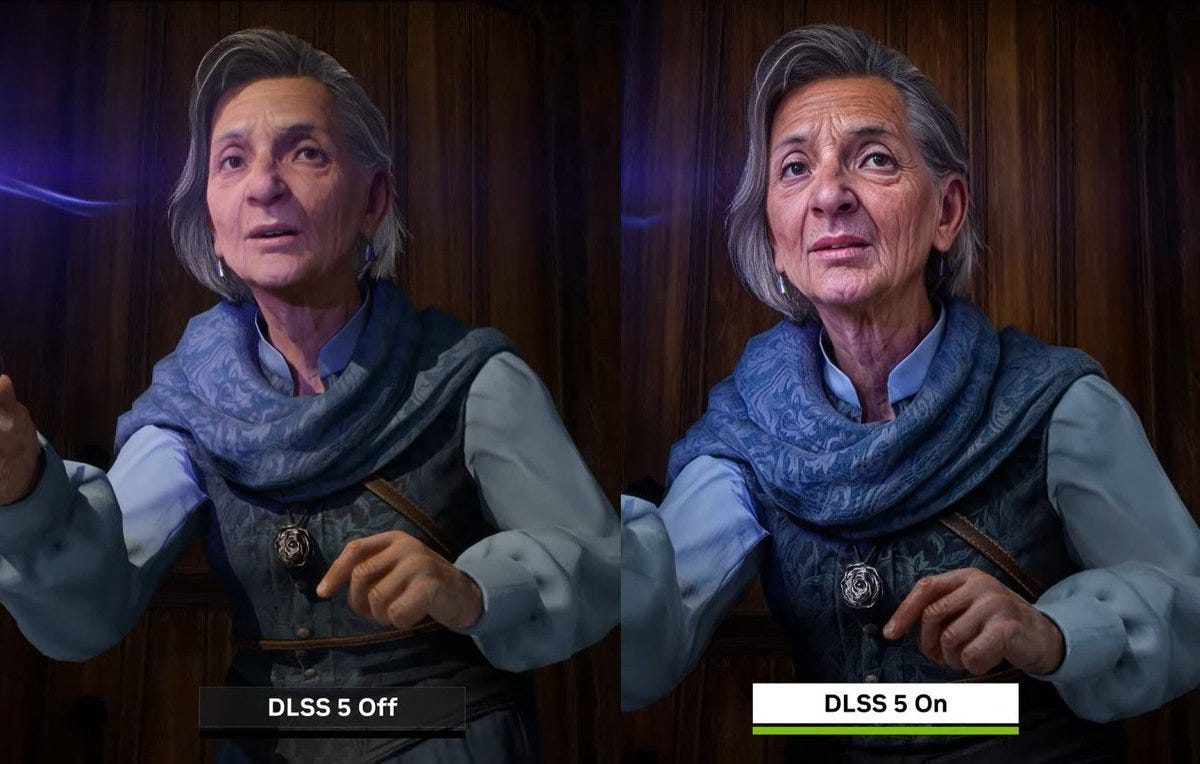DLSS 5 no Hogwarts Legacy