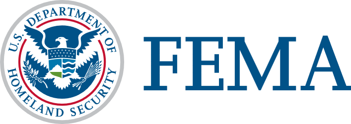 logo for fema, including the US Department of Homeland Security's seal.