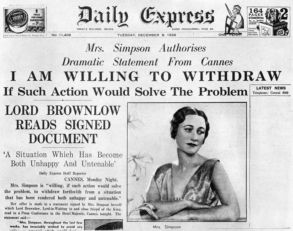 The Crown in Crisis Book Excerpt - Wallis Simpson and Edward VIII  Relationship Details