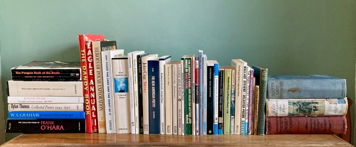 Photo of books on a bookshelf
