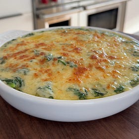Mom's Creamed Spinach au Gratin