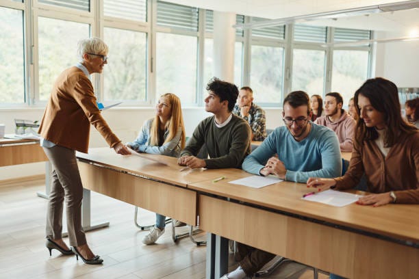 It's time for a test! stock photo