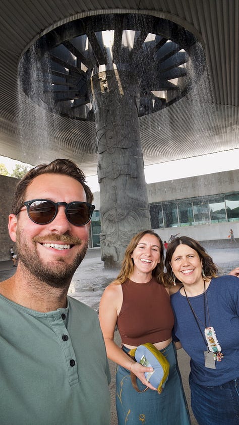 Various photos of Lauren in Mexico City with friends and family.