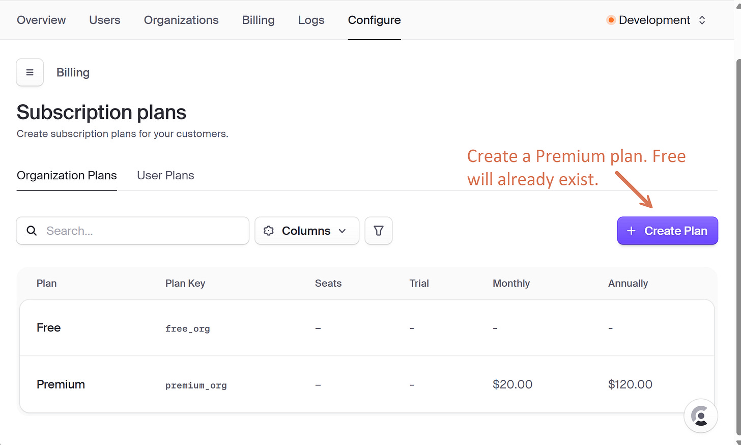 Clerk organization plans: Free and Premium Clerk organization plans: Free and Premium