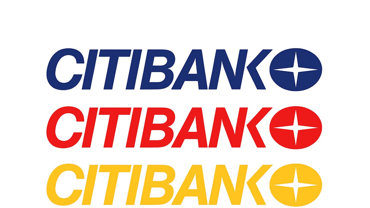 【美品】オリンピアコス ガレッティ #7 希少モデル Citibank ロゴ Citibank Logo, 1975 – Logo Histories - by Richard Baird