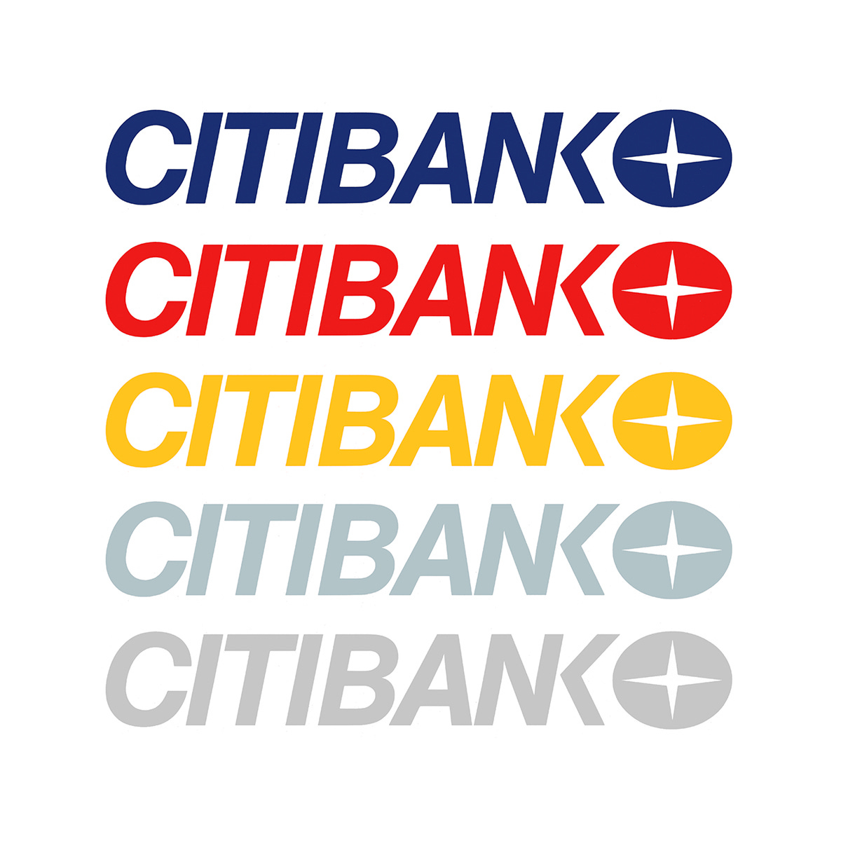 Dan Friedman's 1975 logo for Citibank