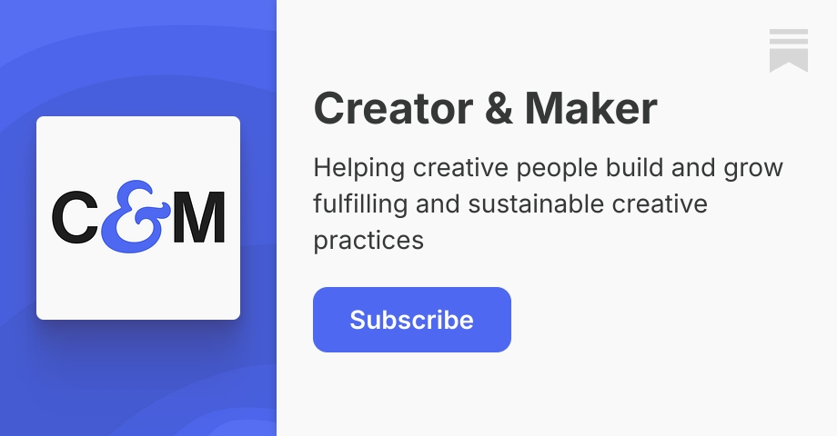 Subscribed Maker Creator & Maker | Chris Ashby | Substack