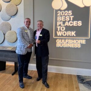 Gulf Coast Business Bank wins 2025 Small Business of the Year for growth, innovation, and community impact across Southwest Florida.