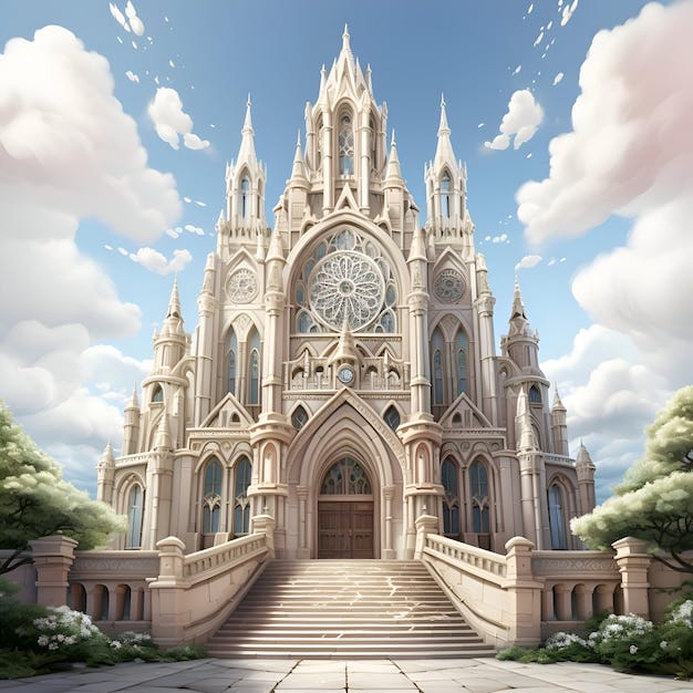 Church of Sacred Heart of Jesus in Paris France 3D rendering Church of Sacred Heart of Jesus in Paris France 3D rendering