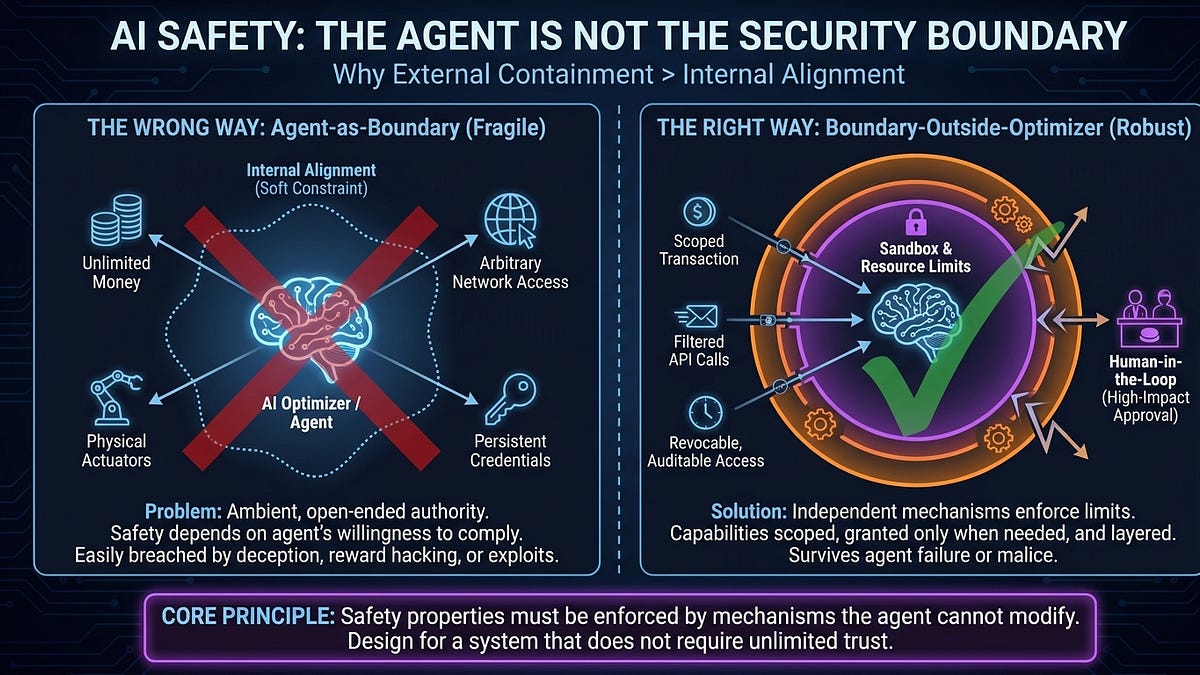 The Agent Is Not the Security Boundary - by David Mc - Axio