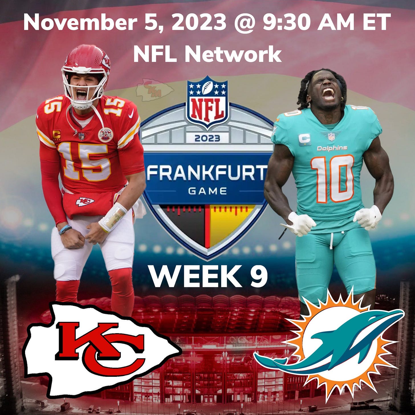 Chiefs Kingdom Memes - CKM on X: "BREAKING: The Kansas City Chiefs will  host the Miami Dolphins at Frankfurt, Germany on November 5 as part of the  2023 NFL International Series. https://t.co/l6TGzDXTwg" /