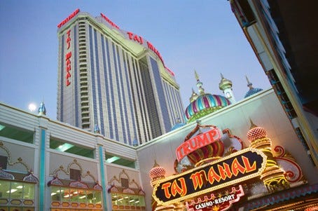 Le casino Le Trump Taj Mahal d'Atlantic City, un bling-bling mafieux Le casino Le Trump Taj Mahal d'Atlantic City, un bling-bling mafieux