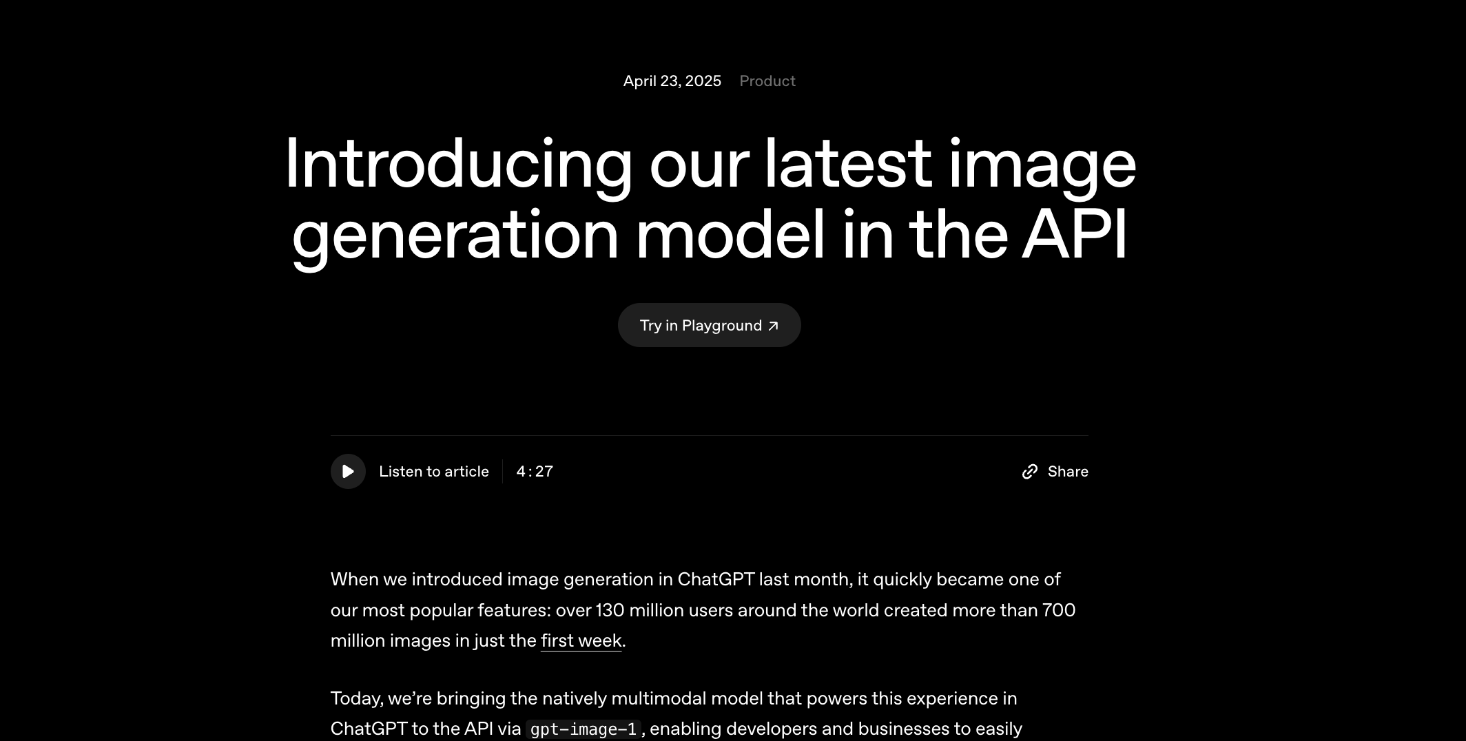 ☕🤖 OpenAI just unlocked image generation API and is mind blowing!