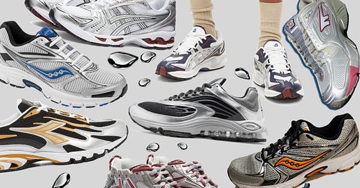 WACK silver sneakers are FIRE - Blackbird Spyplane