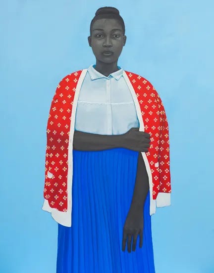 Amy Sherald, Fact was she knew more about them than she knew about herself, having never had the map to discover what she was like, 2015 Amy Sherald, Fact was she knew more about them than she knew about herself, having never had the map to discover what she was like, 2015