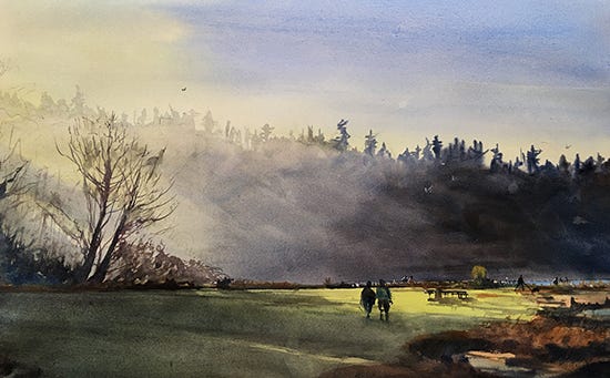 Lisabeula Park, 30 x 22", Watercolor, © Jeff Good Lisabeula Park, 30 x 22", Watercolor, © Jeff Good