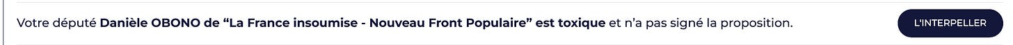 Certains députés La France Insoumise - Nouveau Front Populaire n'ont pas encore signé la proposition.