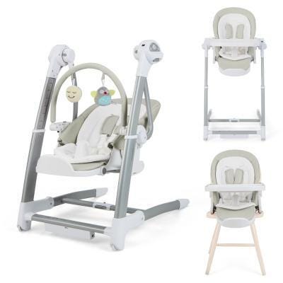 Recalled HONEYJOY 3-in-1 Infant Swing, High Chair and Booster Seat model BE10019US-GR in gray