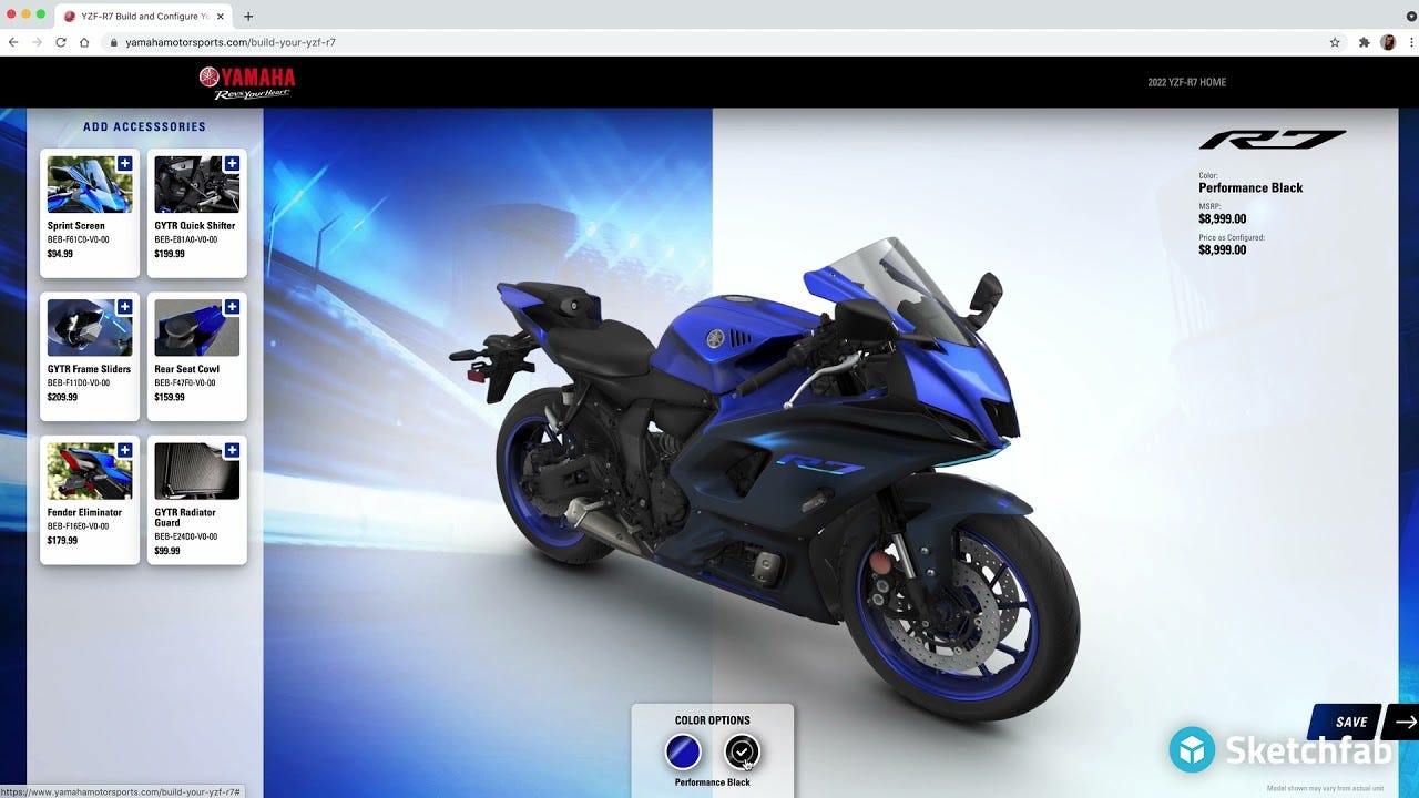 3D Configurators - Sketchfab