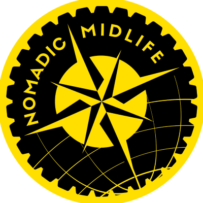 Nomadic MidLife by Sherry Chidwick logo