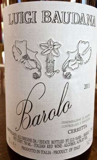 Vajra Barolo, Luigi Baudana Vajra Barolo, Luigi Baudana