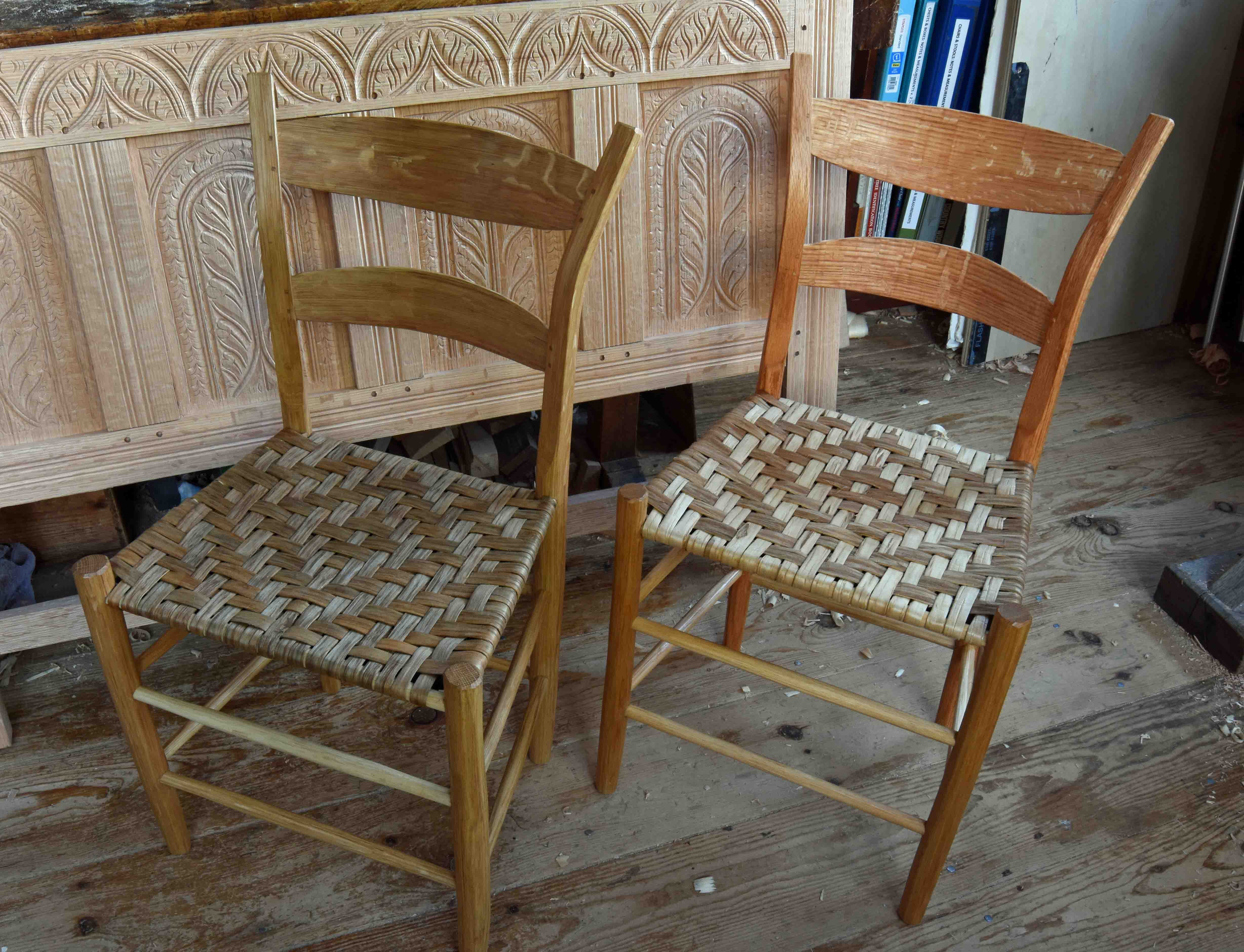 Jennie Alexander's chairs - by Peter Follansbee