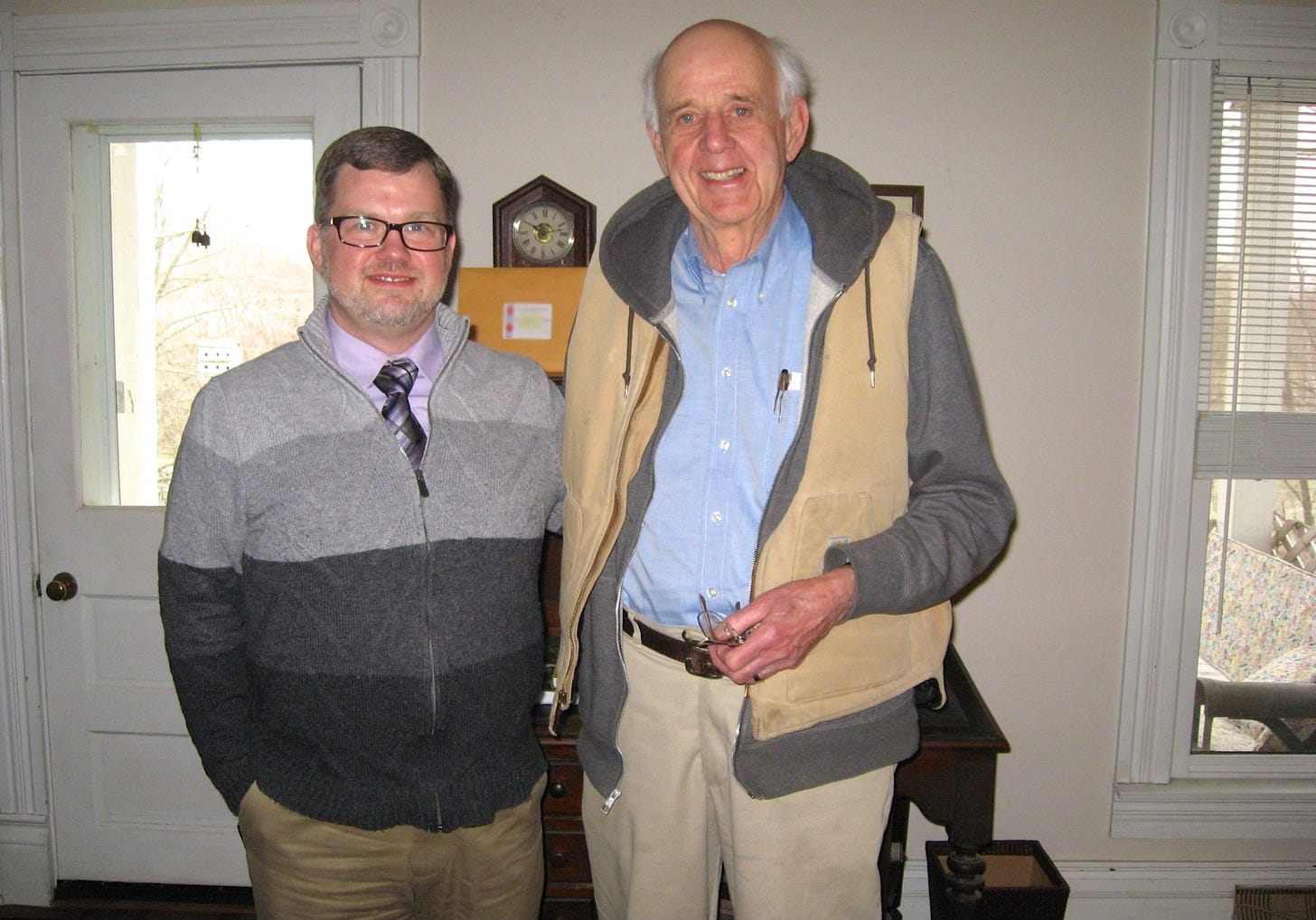 Kevin Scott with Wendell Berry in Wendell's living room Kevin Scott with Wendell Berry in Wendell's living room
