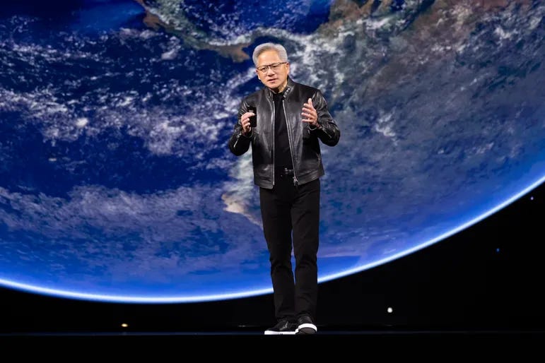Nvidia's CEO Jensen Huang speaks during a keynote address at Nvidia's GTC Conference on March 16, 2026 in San Jose, California. Nvidia's CEO Jensen Huang speaks during a keynote address at Nvidia's GTC Conference on March 16, 2026 in San Jose, California.