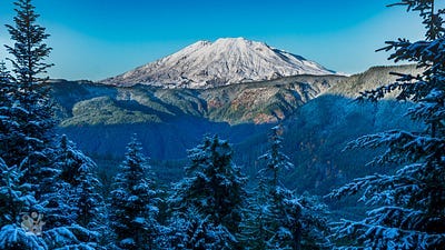 Mount Saint Helens viewed from the east. Mount Saint Helens viewed from the east.