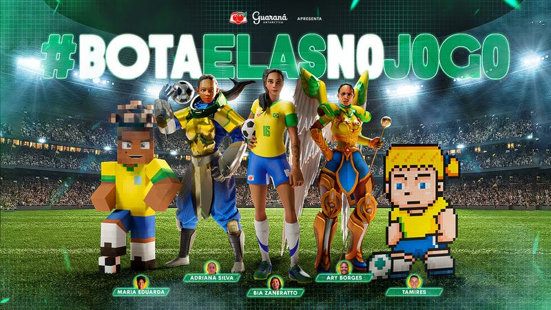 Guaraná Antarctica apoia presença feminina nos games