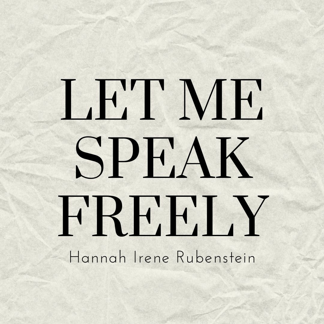 Let Me Speak Freely