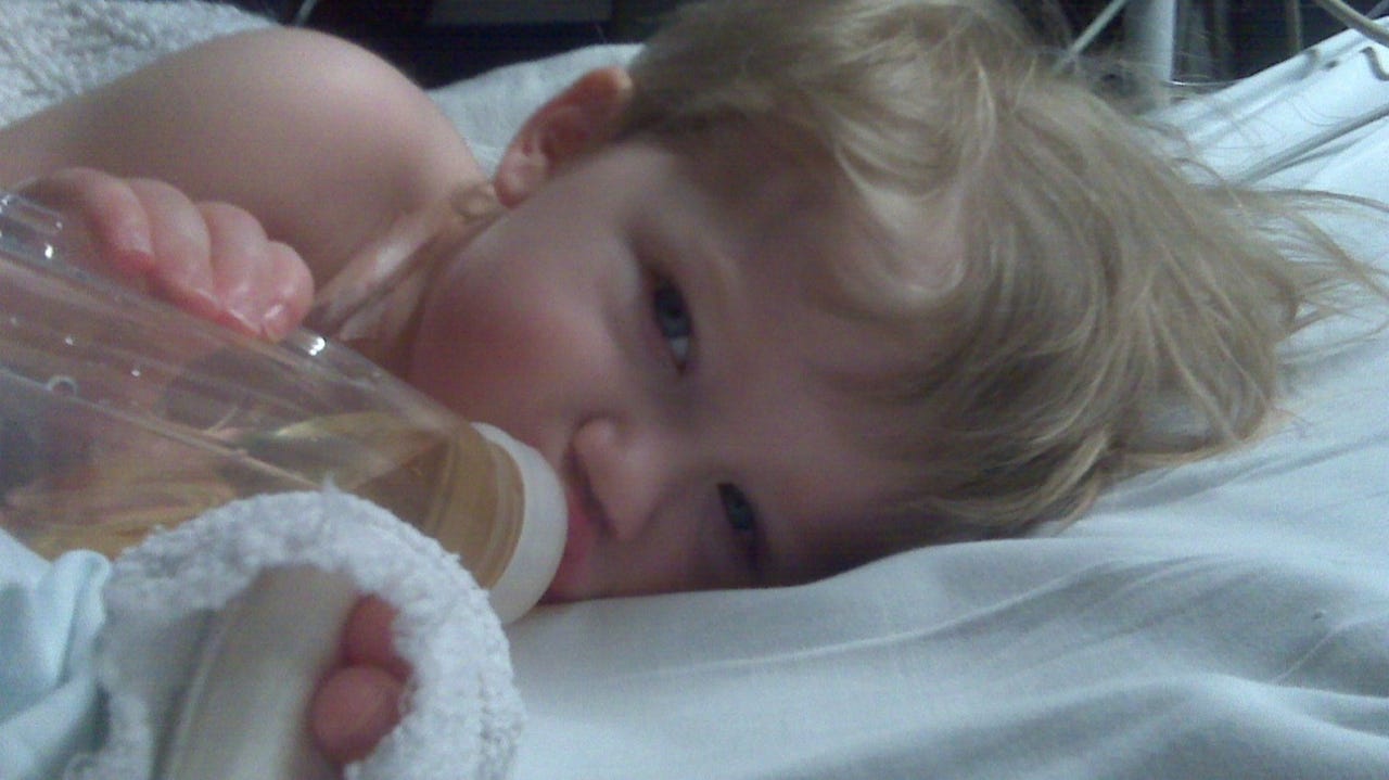 Please try one little sip Please try one little sip