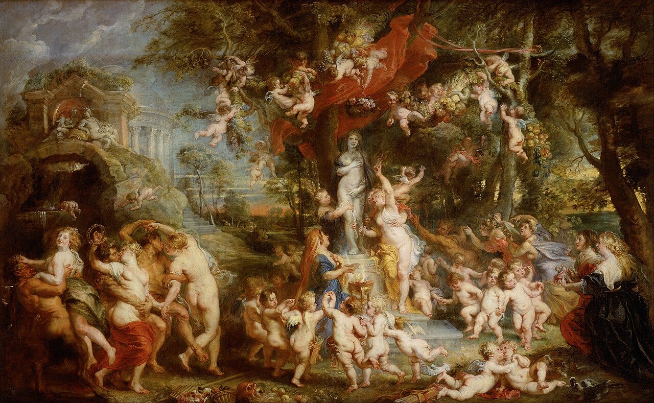 Rubens Feast of Venus mythological scene