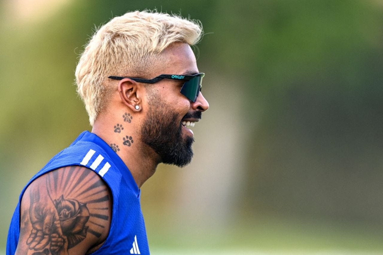 Hardik Pandya sports a new hairdo ahead of the Asia Cup, Dubai, September 8, 2025