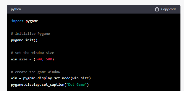 ChatGPT explainers for generated Python code