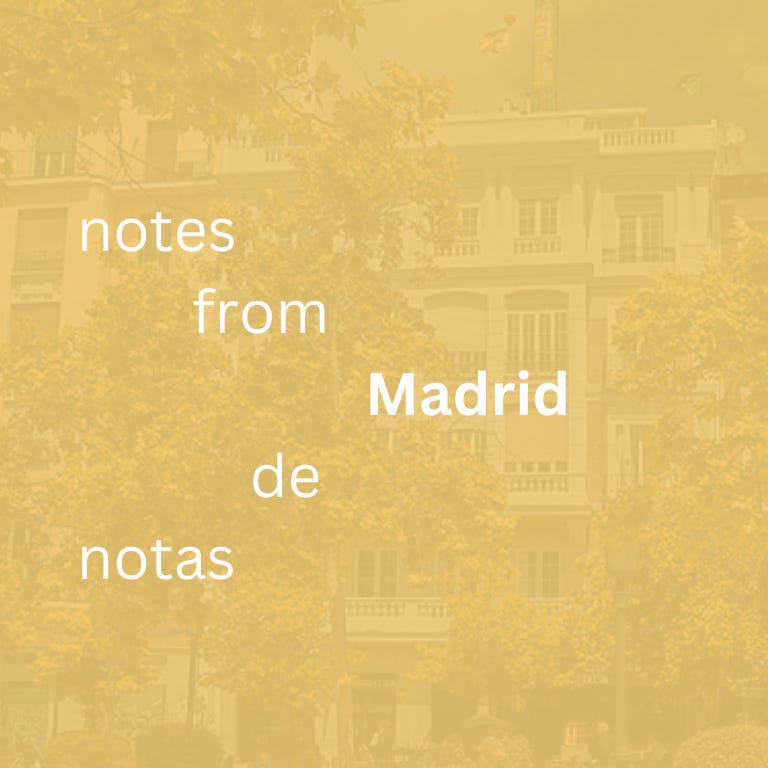 Notes from Madrid - Notas de Madrid  logo