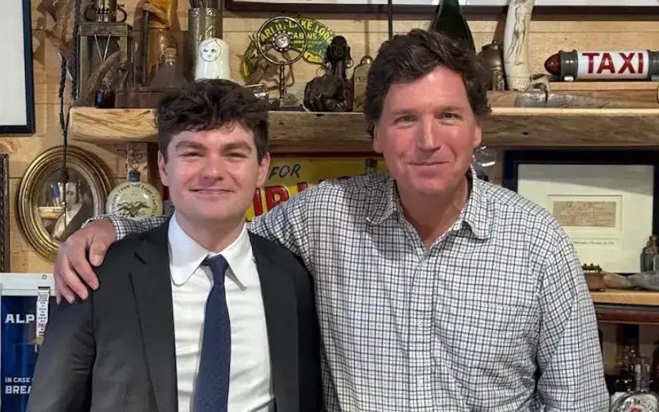 Global backlash after Tucker Carlson gives platform to neo-Nazi Nick Fuentes